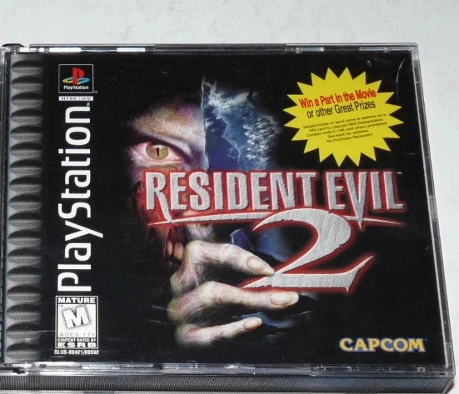 Resident Evil 2 (R1) (Complete In Box- Very Good Condition) - PS1 Video Game Software Capcom 