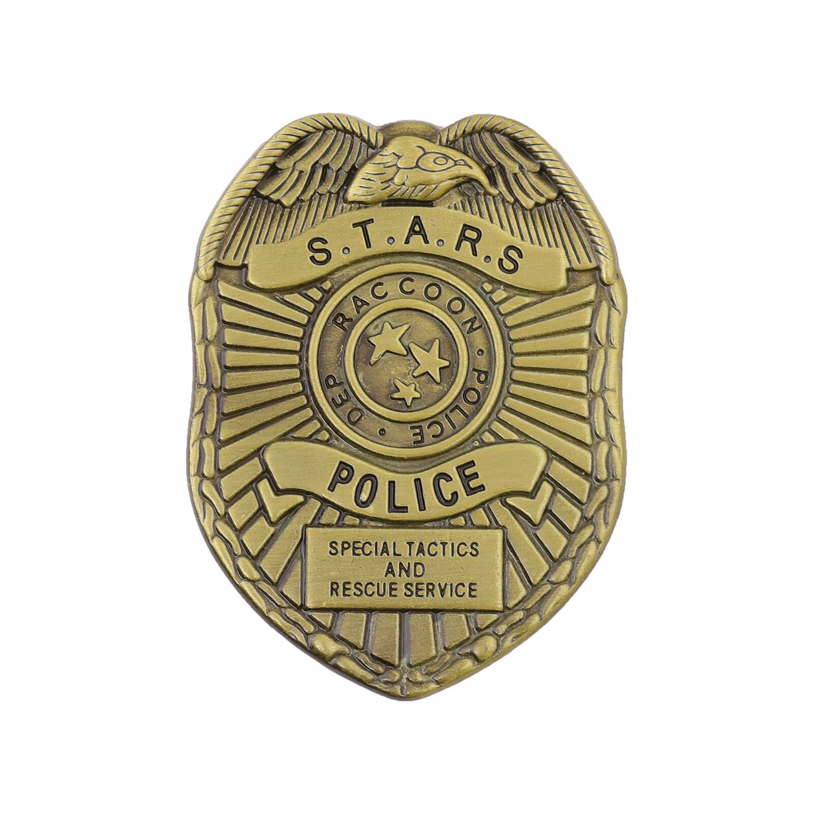 Resident Evil S.T.A.R.S. Officer (Antique Bronze) - Badge Video Game Console Accessories Retro Games 