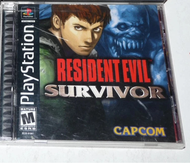 Resident Evil Survivor (R1) (Complete In Box- Very Good Condition) - PS1 Video Game Software Capcom 