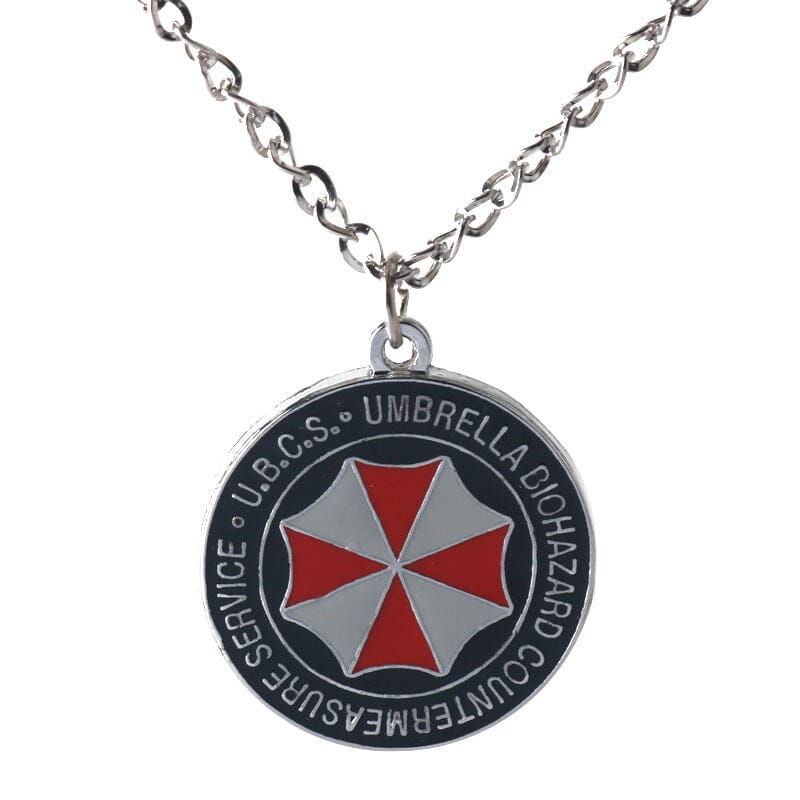 Resident Evil Umbrella Corporation Necklace Keychains Retro Games 