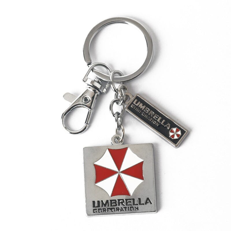 Resident Evil Umbrella Corporation Square Keychain Keychains Retro Games 