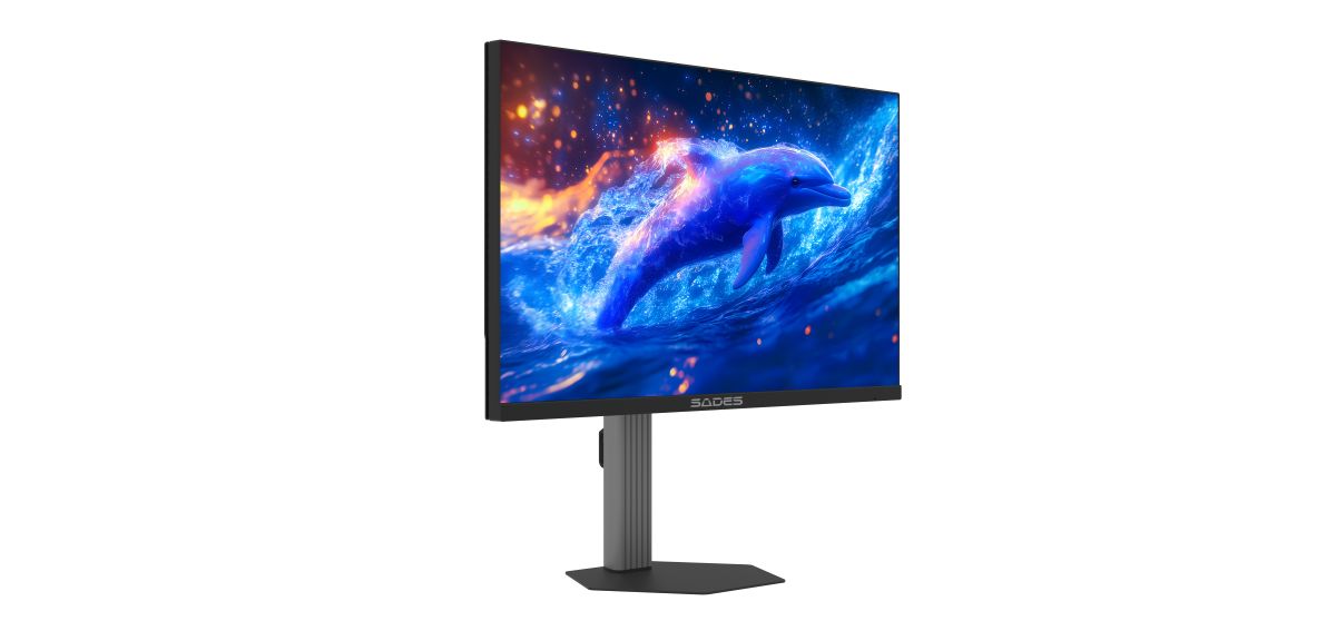شاشة ألعاب مسطحة من Sades BN-Dolphin SA-F01Q27، 27 بوصة، QHD (2K) 2560x1440، 200 هرتز، 0.5 مللي ثانية، IPS - أسود