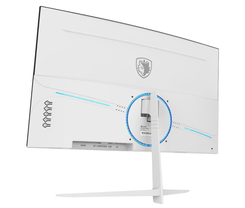 شاشة ألعاب منحنية Sades NC-Pelagia SC-CJ04F24W، 24 بوصة، دقة FHD 1920x1080، 200 هرتز، 0.5 مللي ثانية، HDMI 2.1، VA - بيضاء