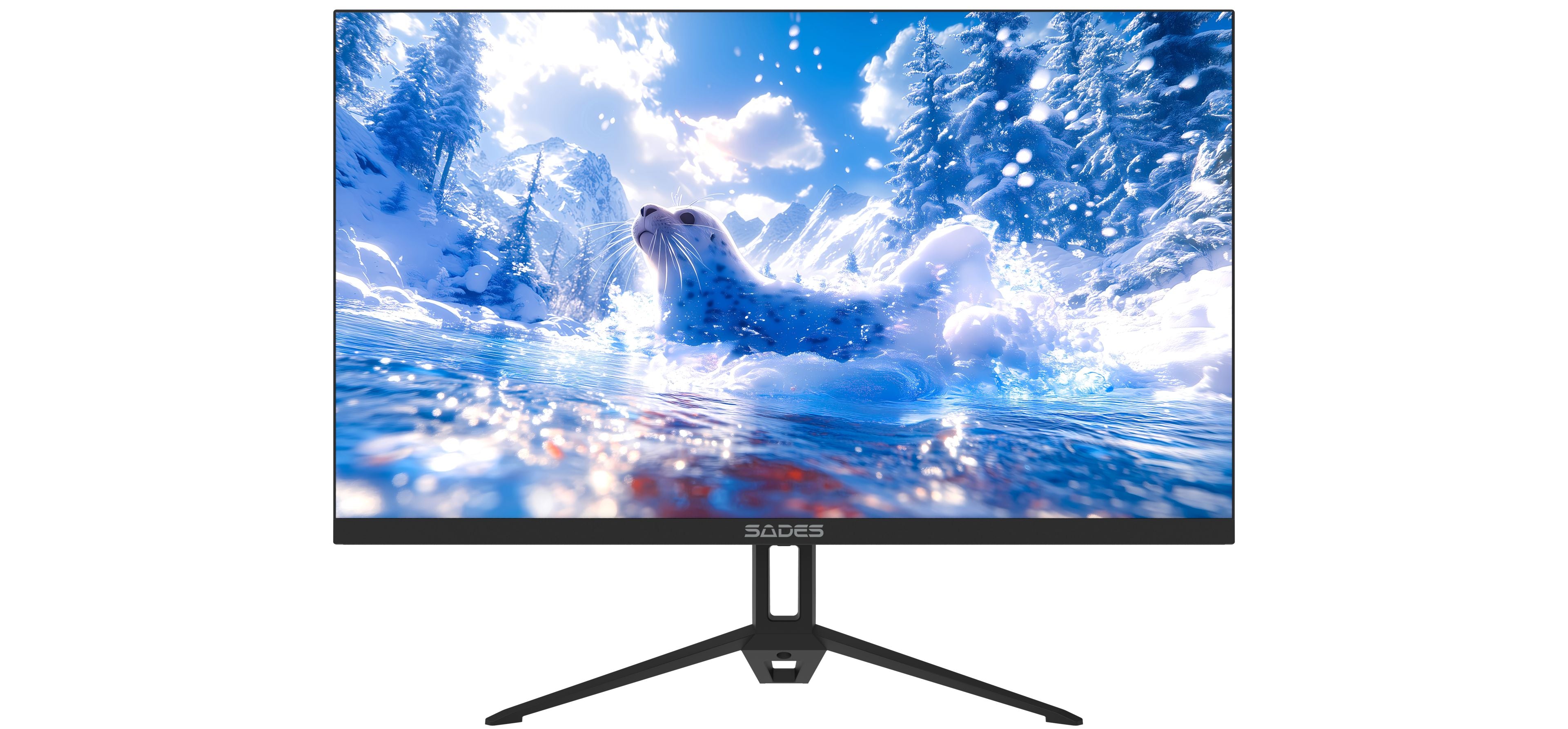Sades ST-Seal SA-F01F22B, 22" FHD 1920x1080, 120Hz, 1ms, HDMI 2.1, IPS, Flat Gaming Monitor - Black
