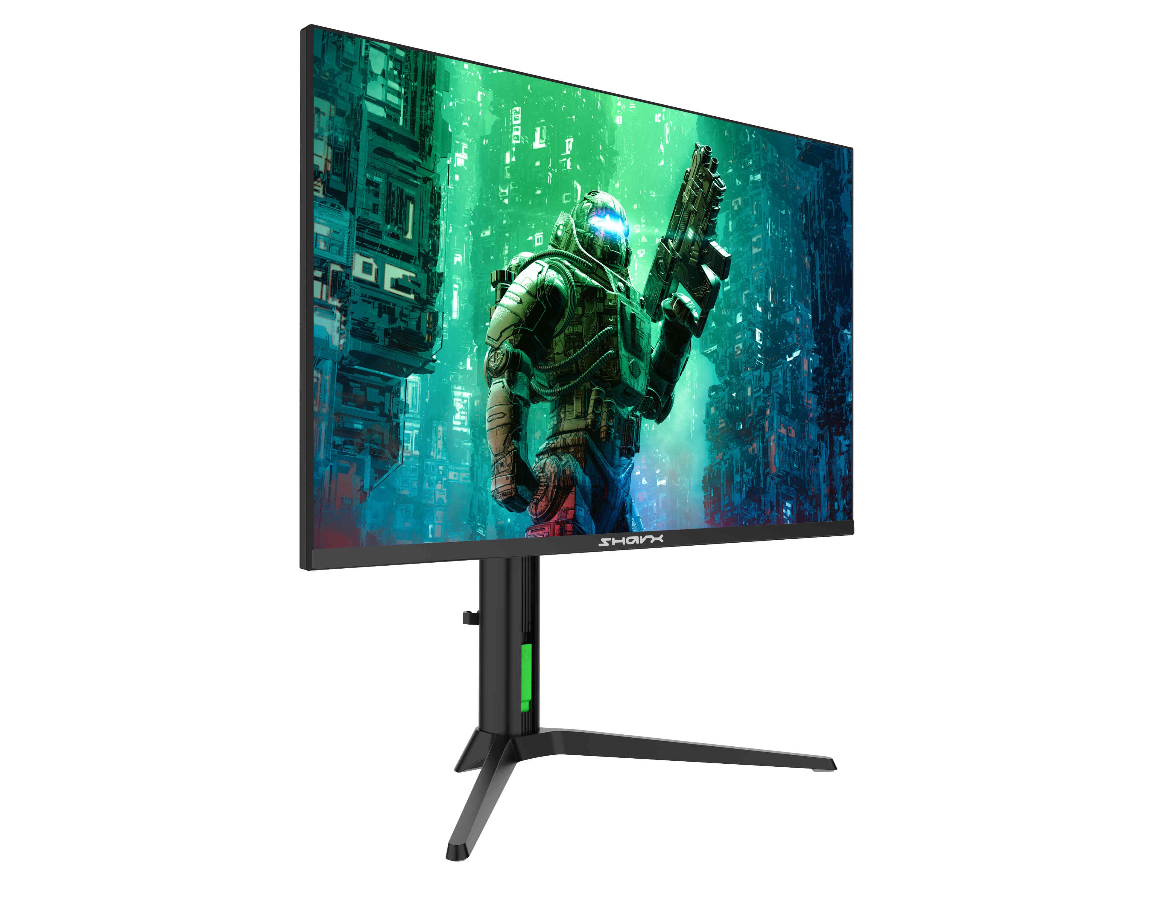 SHARX Gaming Monitor 27", UHD 160hz Refresh Rate, 0.3ms, Fast IPS, UHD, 2.1HDMI, Adjustable Stand, RGB Backlight, Free Sync, G-Sync Compatible Model 27U160I