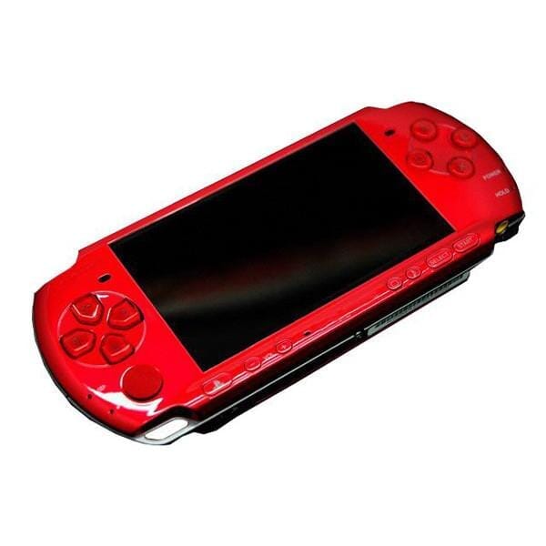 Sony PSP 3000 + 2100 Games (Used) Video Game Consoles Sony Red 