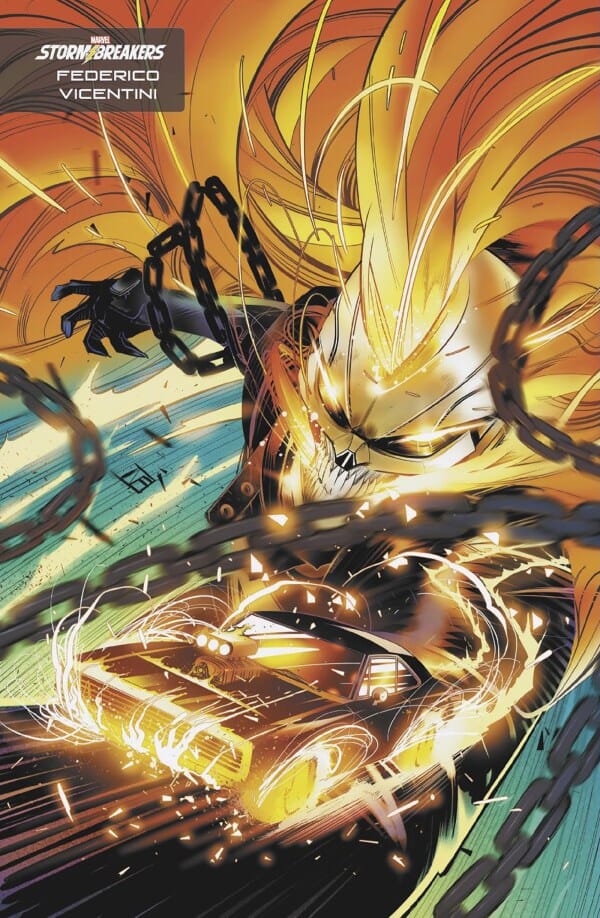 Spirits of Vengeance #1 Stormbreakers Variant Cover by Federico Vicentini - Robbie Reyes Ghost Rider