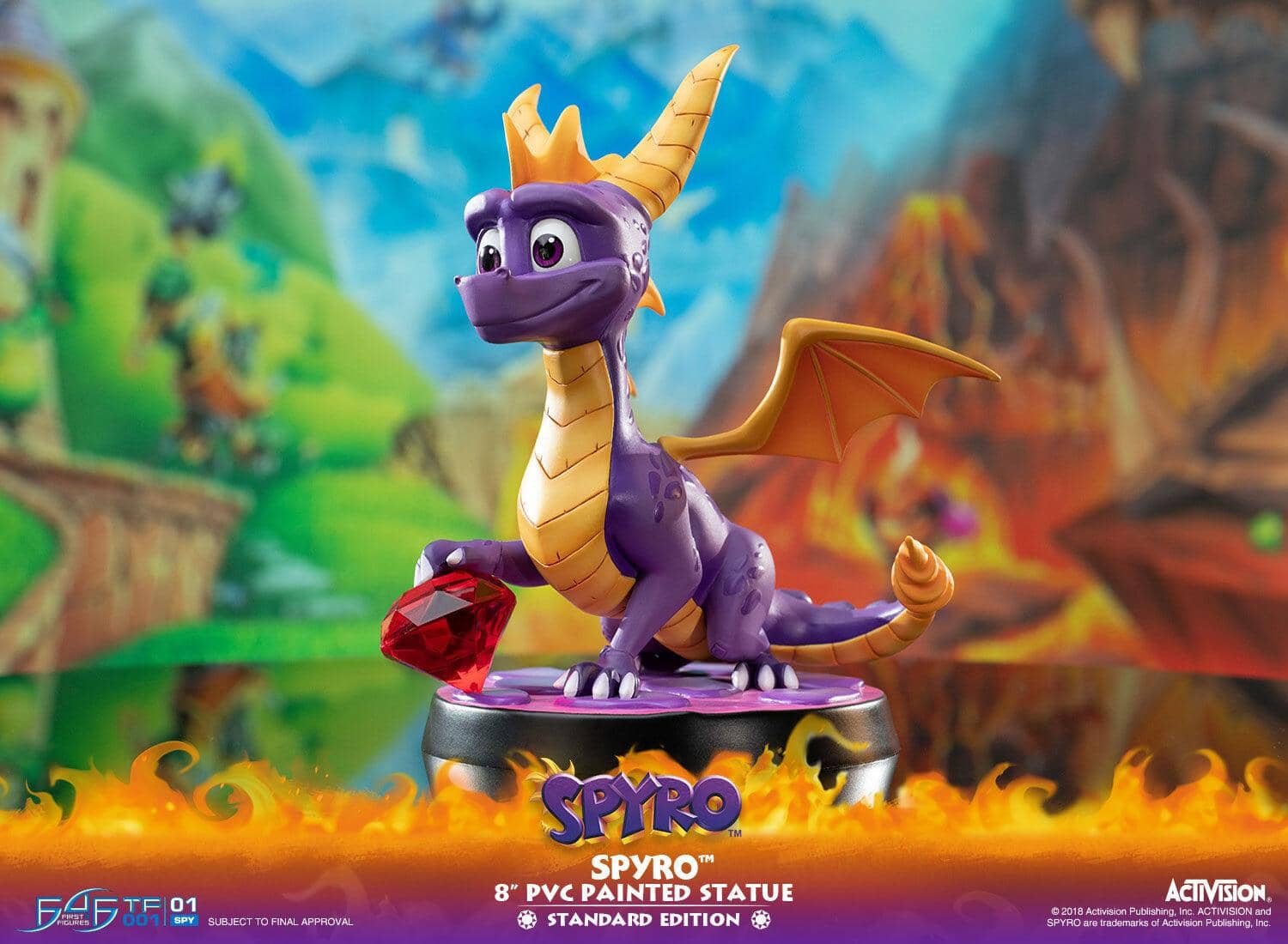 Spyro Standard Edition PVC Statue - side view