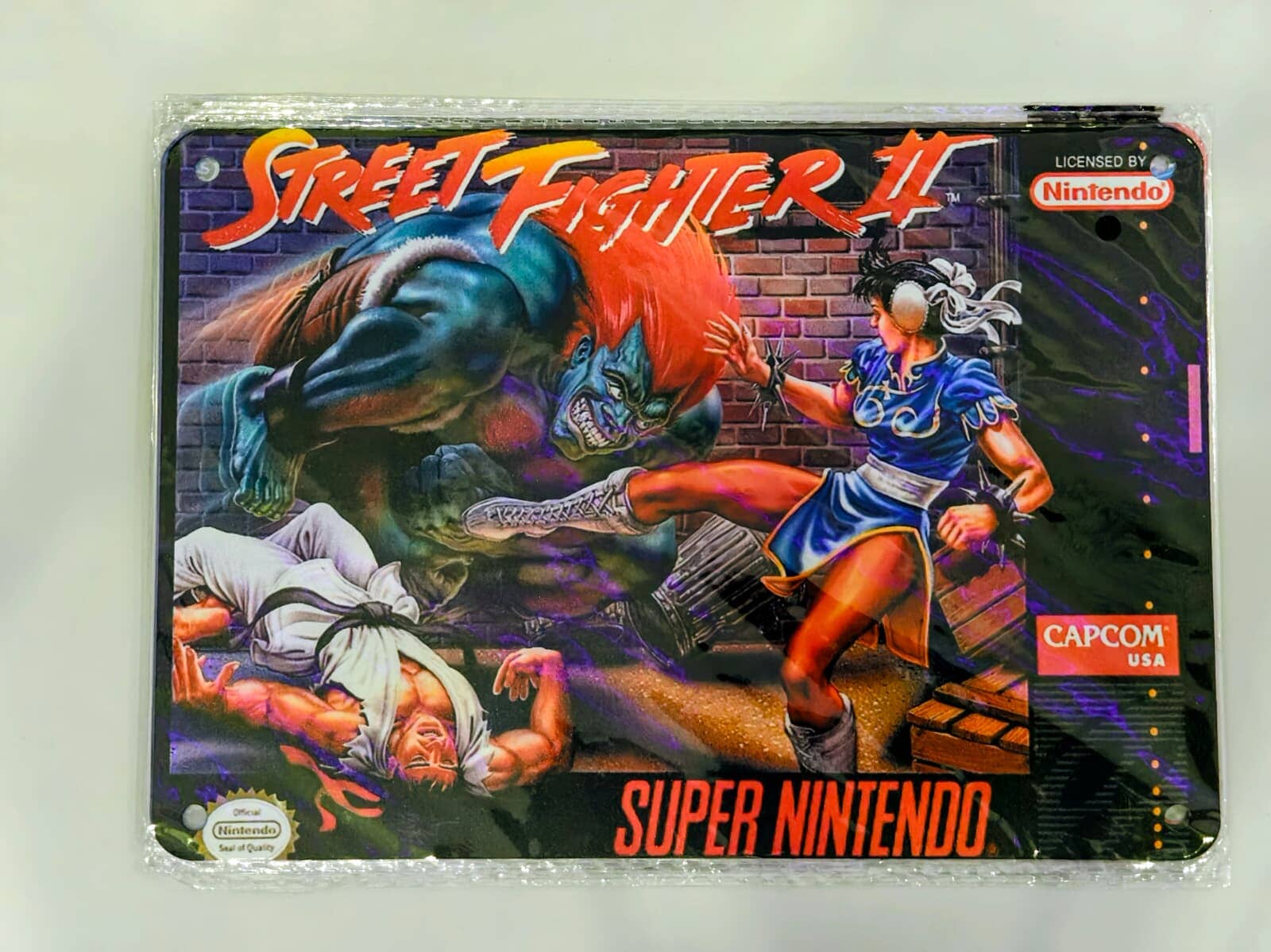 Street Fighter II Video Game Metal Poster (14X20 CM) Posters Retro Games 