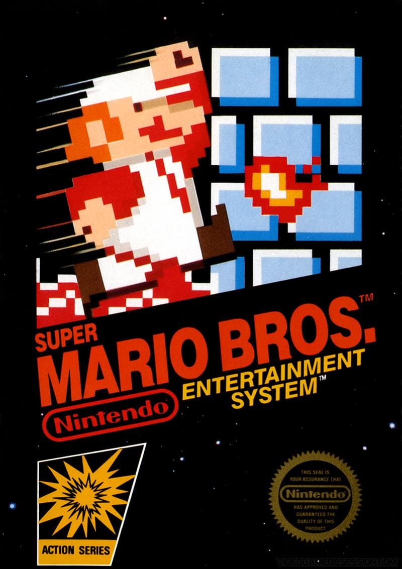 Super Mario Bros. (R1) (Complete in Box - Good Condition) - NES Video Game Software Nintendo 