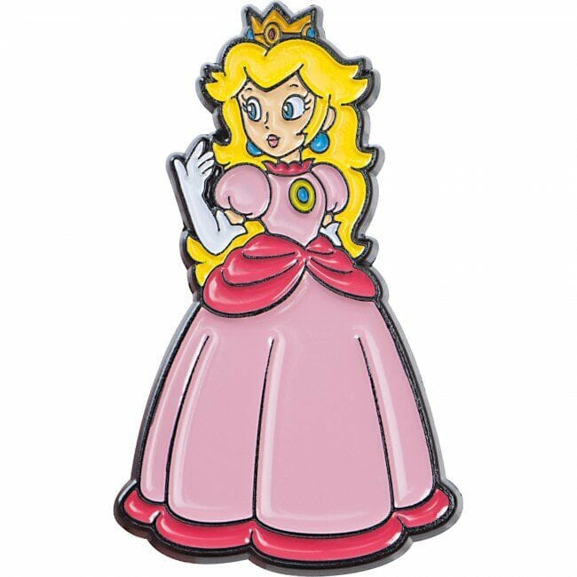 Super Mario Collector Pins Series 1 - Princess Peach pin example