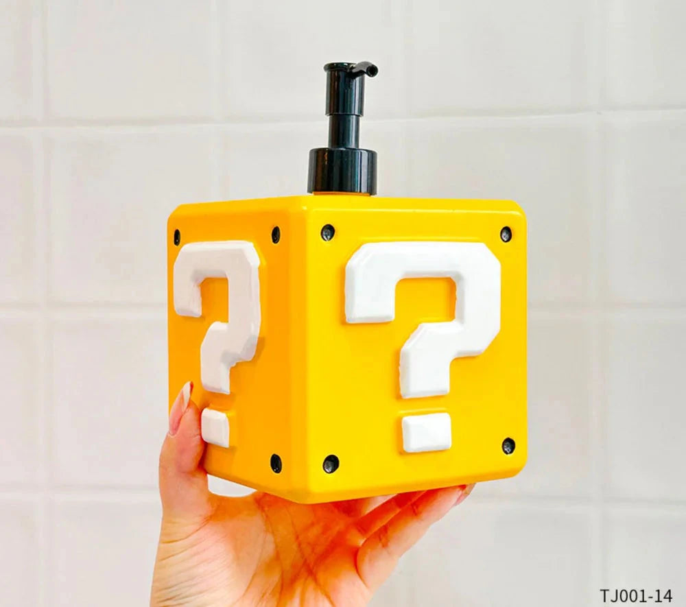 Super Mario Question Mark Soap Dispenser Collectibles Retro Games 