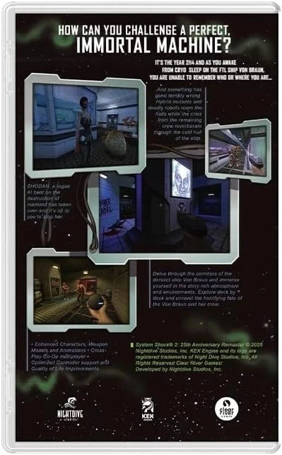 System Shock 2 Limited Edition (R2) - Nintendo Switch Video Game Software Nightdive Studios 