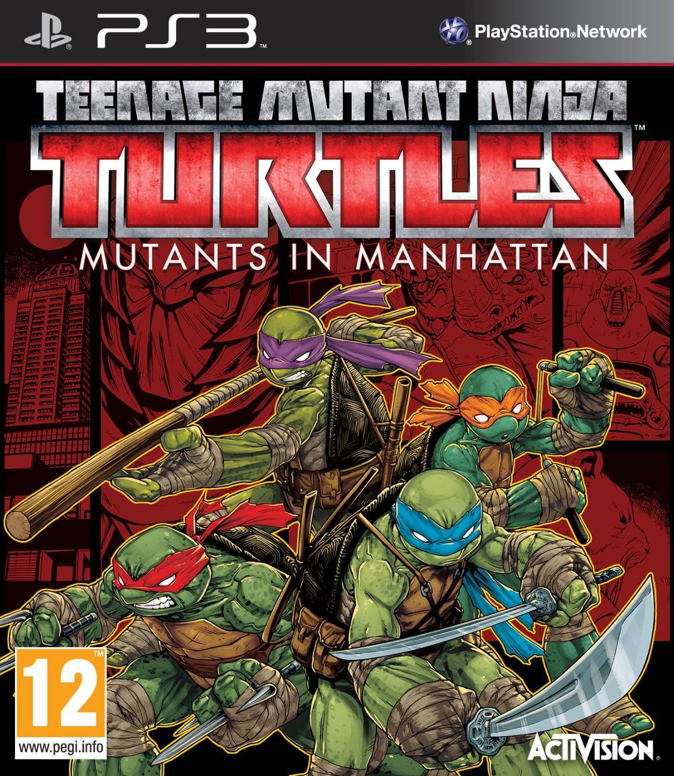 Teenage Mutant Ninja Turtles: Mutants in Manhattan (R2) (No Manual - Good) - PS3 Video Game Software Activision 