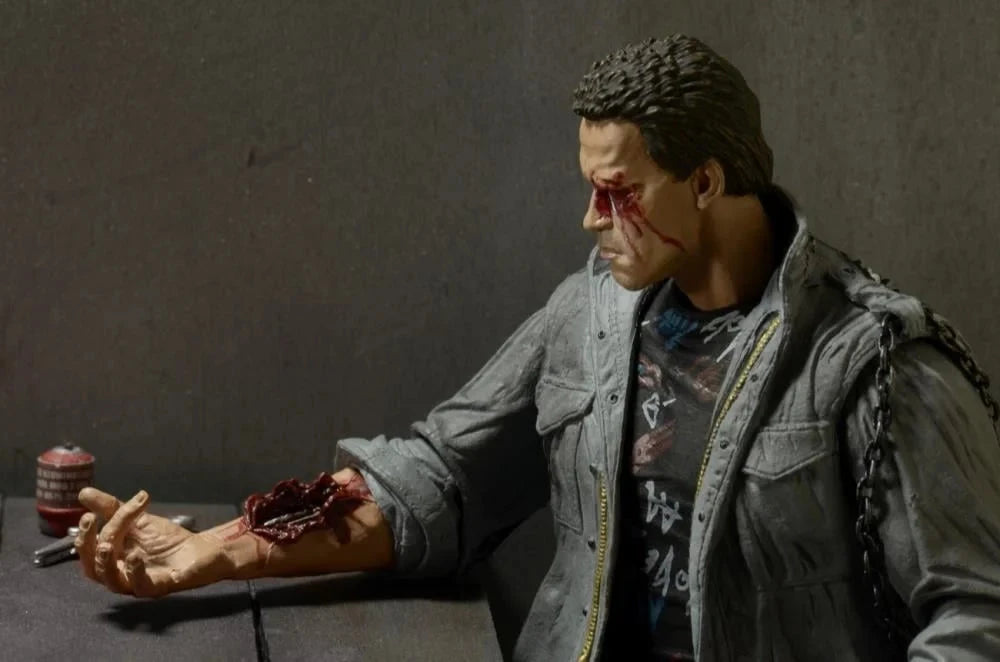 Terminator T800 Tech Noir Ult 7inch Action Figure Video Game Console Accessories NECA 