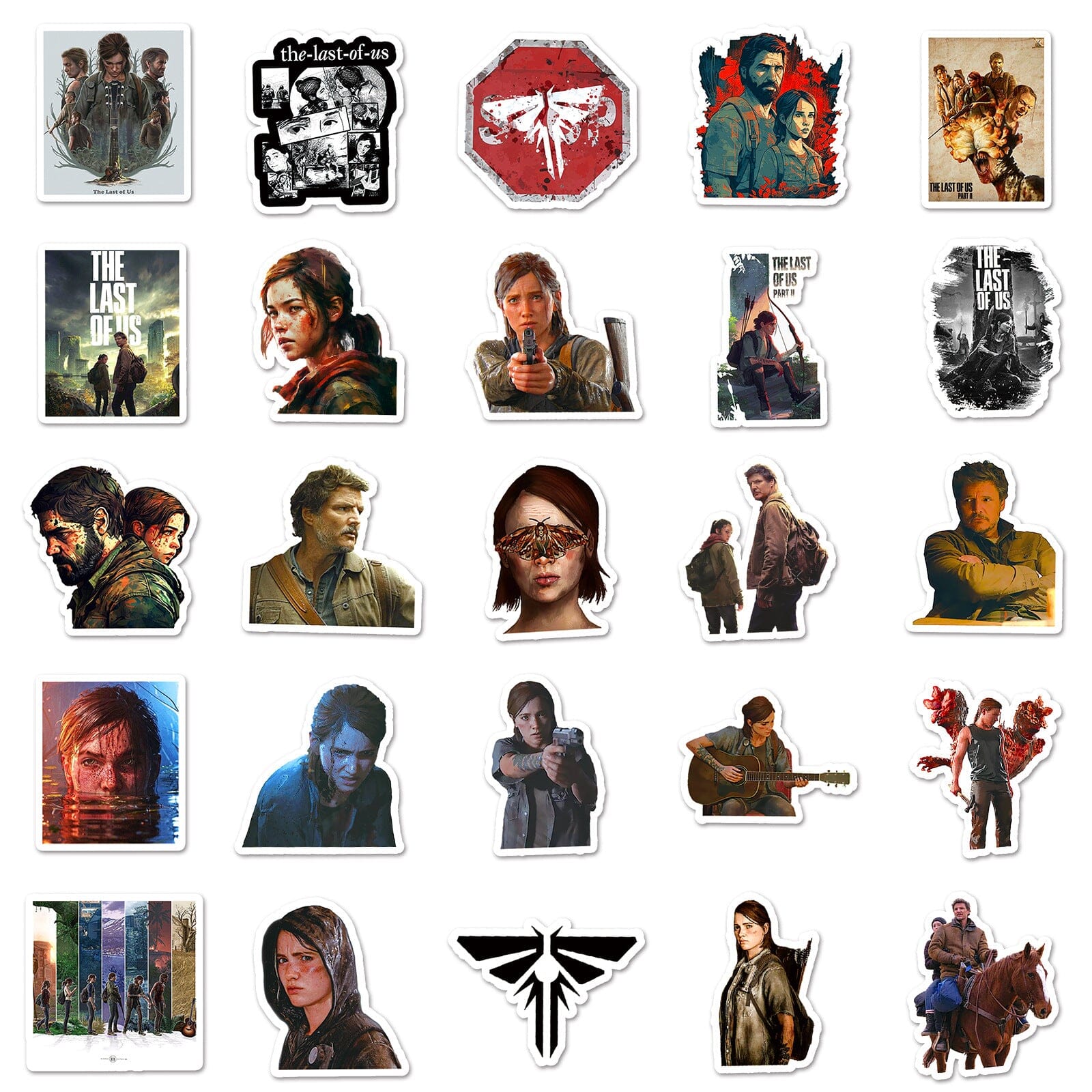 The Last of Us Stickers #2 (50pcs) Decorative Stickers Retro Games 