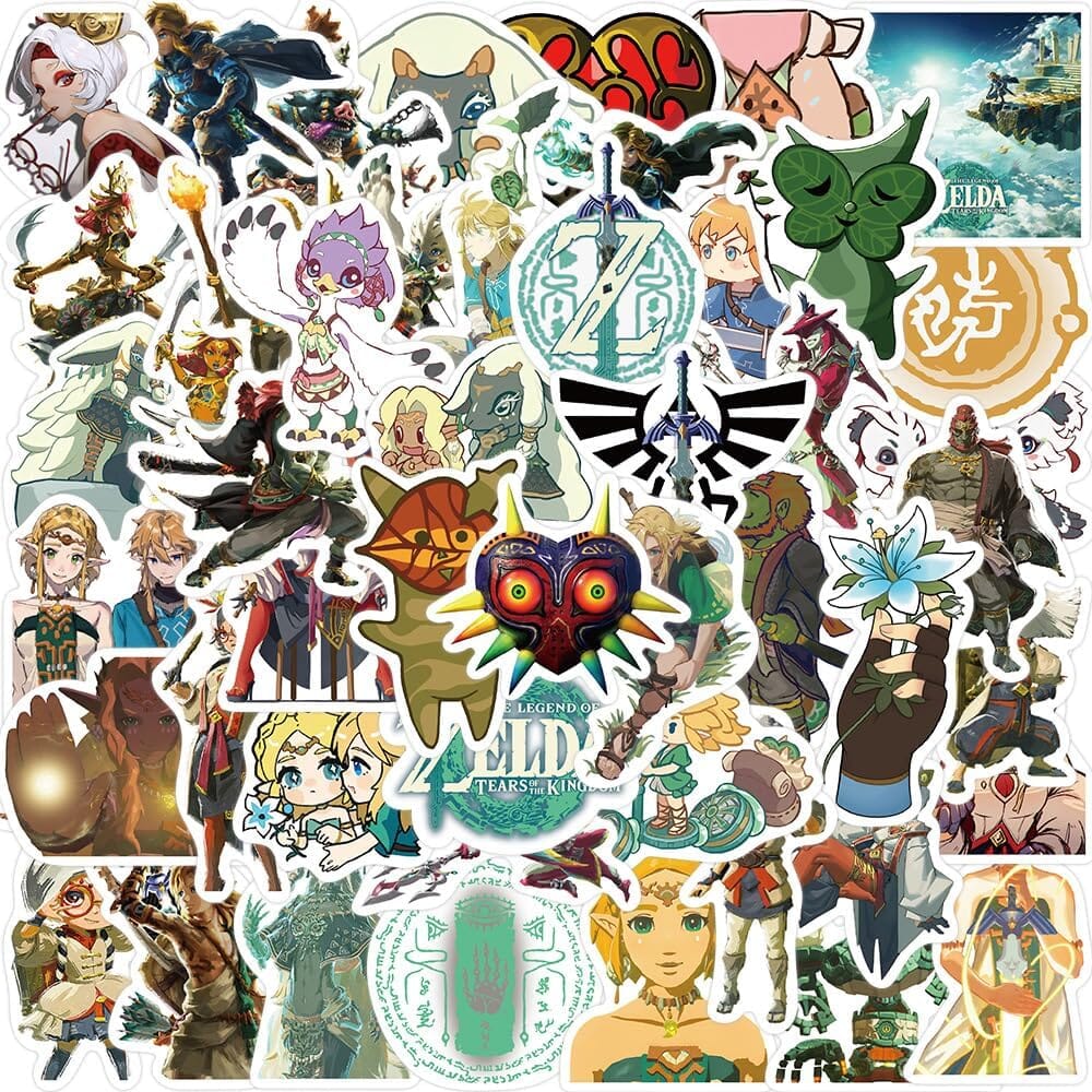 The Legend of Zelda: Tears of the Kingdom Stickers (50pcs) Decorative Stickers Retro Games 