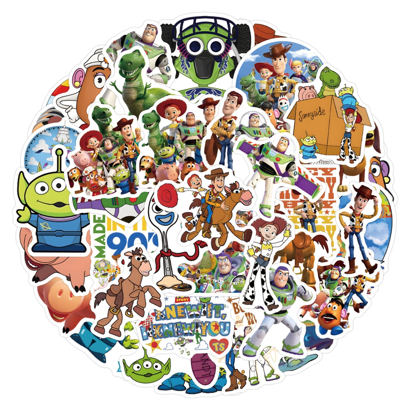 Toy Story Stickers (55pcs) Decorative Stickers Retro Games 