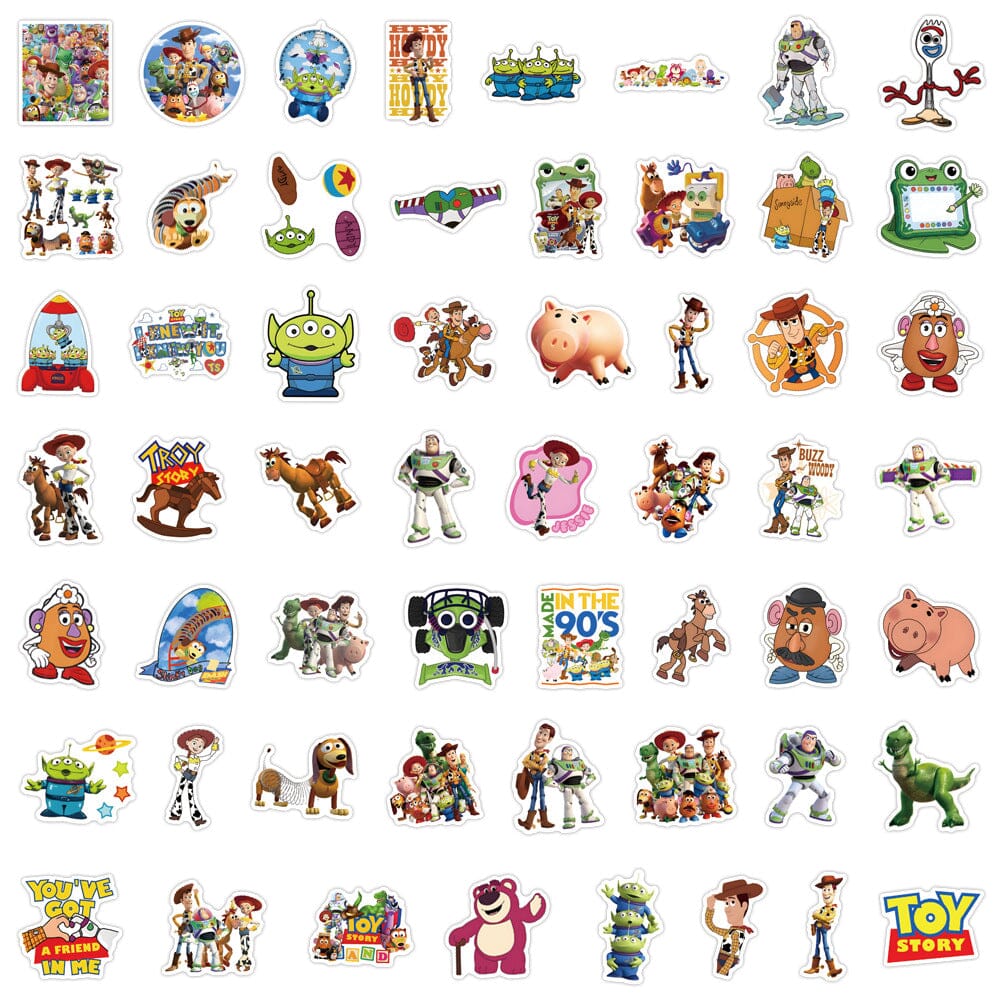 Toy Story Stickers (55pcs) Decorative Stickers Retro Games 