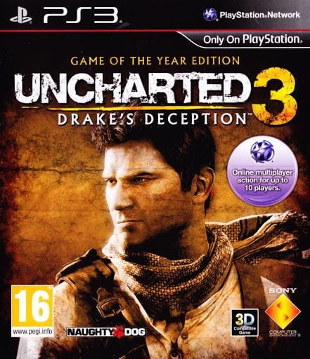 Uncharted 3: Drake's Deception (Game of the Year) (R2) (Complete In Box- Like New) - PS3 Video Game Software Sony 