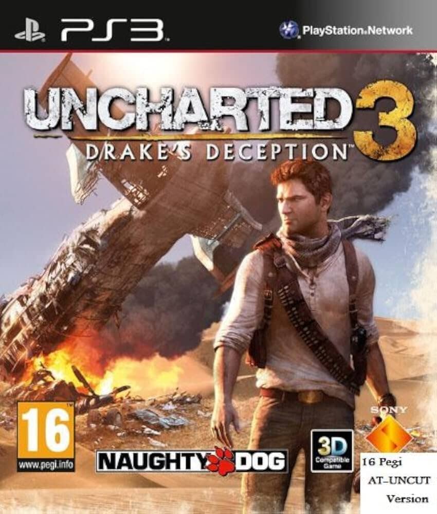 Uncharted 3: Drake's Deception (R2) (Complete In Box- Like New) - PS3 Video Game Software Sony 