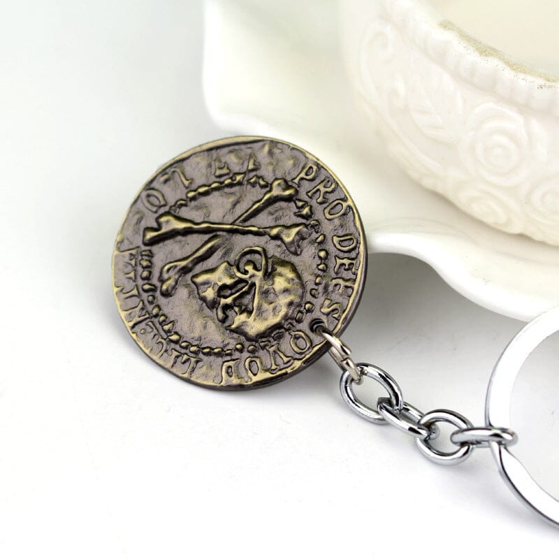 Uncharted 4 Drake's Ancient Gold Coin Keychain Keychains Retro Games 