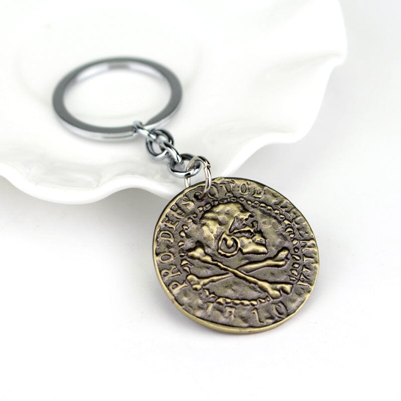 Uncharted 4 Drake's Ancient Gold Coin Keychain Keychains Retro Games 