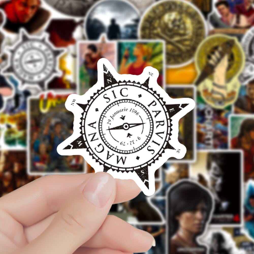 Uncharted Stickers (50pcs) Decorative Stickers Retro Games 