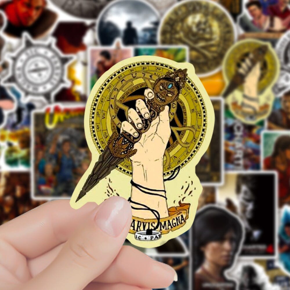 Uncharted Stickers (50pcs) Decorative Stickers Retro Games 