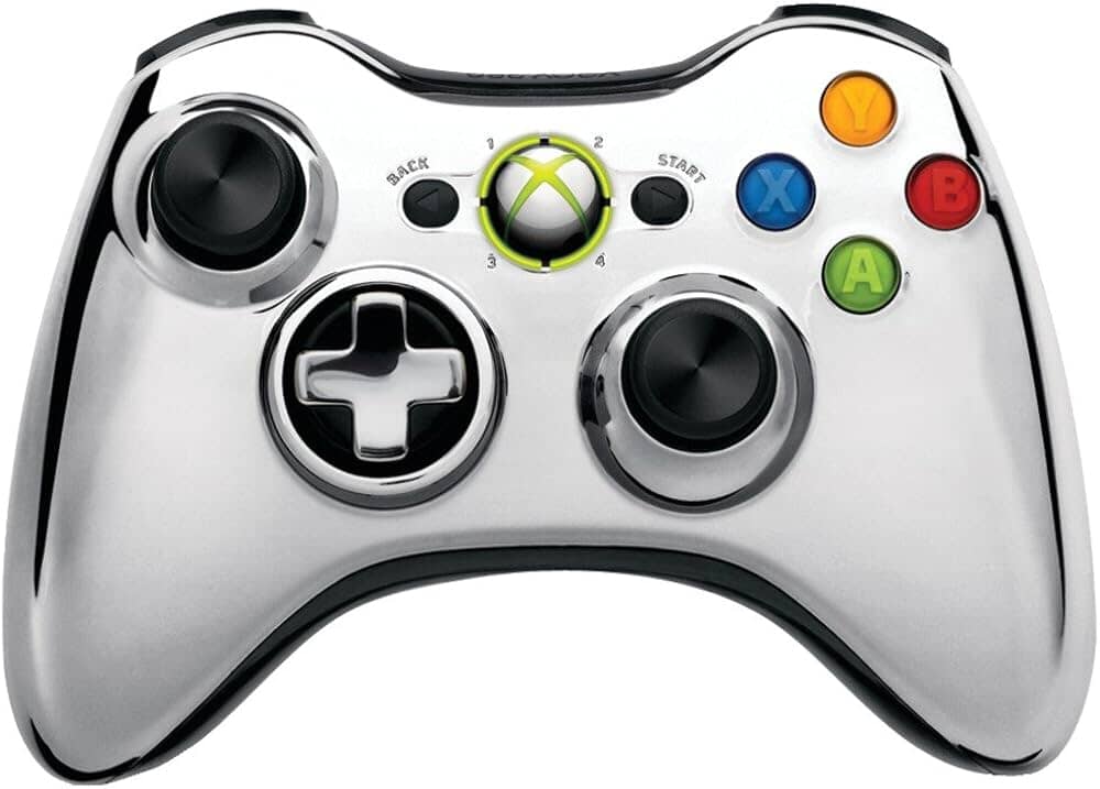 Xbox 360 Controller original Used - Chrome Game Controllers Microsoft 