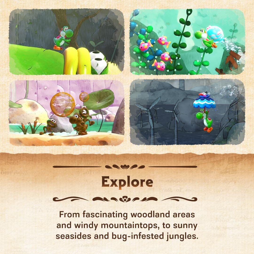 Yoshi and the Mysterious Book (R2) - Nintendo Switch 2 Video Game Software Nintendo 