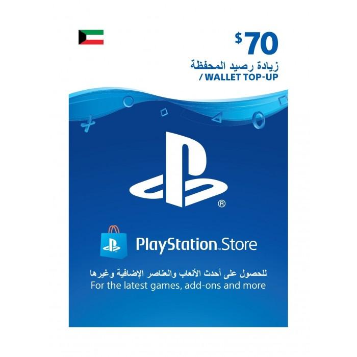 $70 PlayStation Store Gift Card [Digital Code] - KW (Delivered in Whatsapp), , Retro Games, Retro Games
