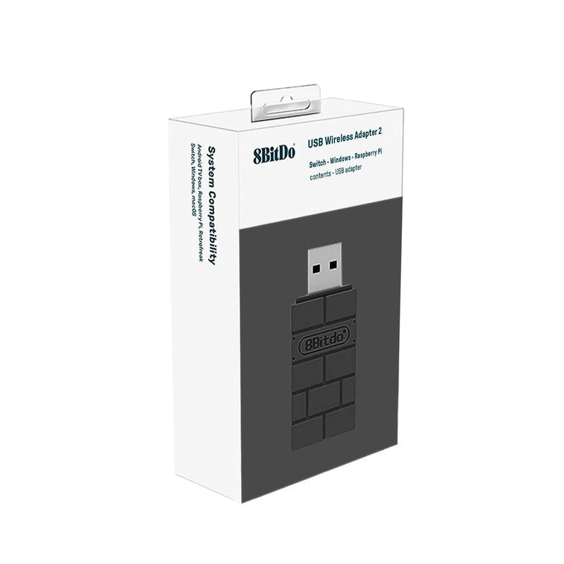 8BitDo USB Wireless Adapter 2 (Black edition) Game Controller Accessories 8Bitdo 