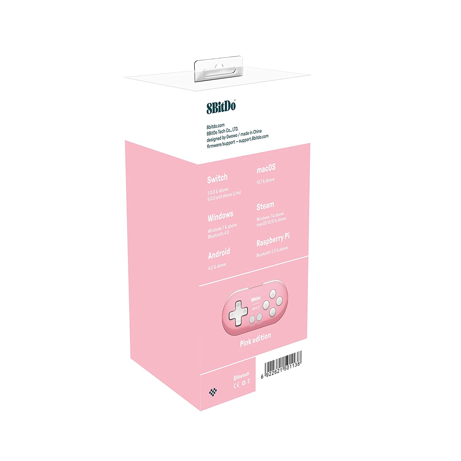 8BitDo Zero 2 Bluetooth gamepad (Pink edition) Joystick Controllers 8Bitdo 