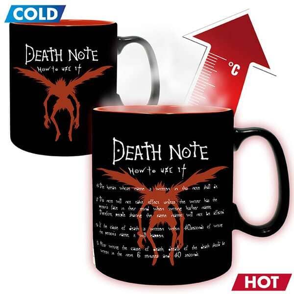 ABY HEAT REVEAL MUG: DEATH NOTE- KIRA & RYUK Mugs ABYSTYLE 