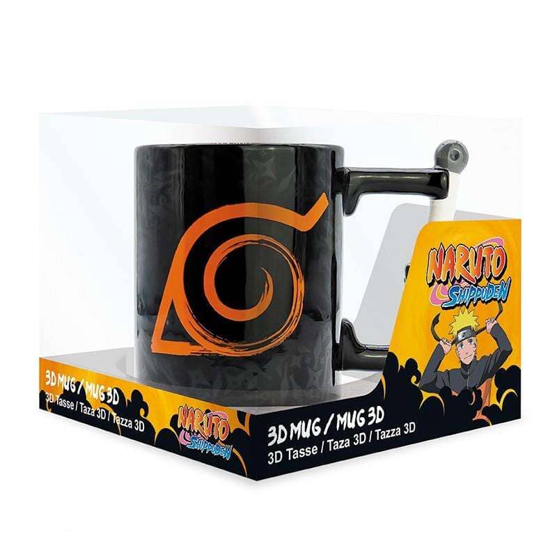 ABY MUG: NARUTO- NARUTO SHIPPUDEN KONOHA W/ KUNAI HANDLE (3D) Mugs ABYSTYLE 