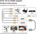 AV to HDMI Convertor Cables Retro Games 
