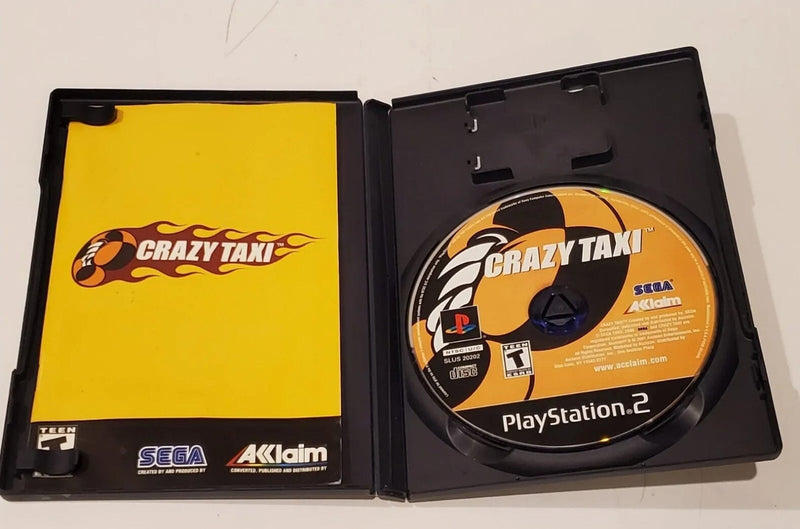 Crazy Taxi (R1)(Used CIB- Good) - PS2 Video Game Software Acclaim Entertainment 