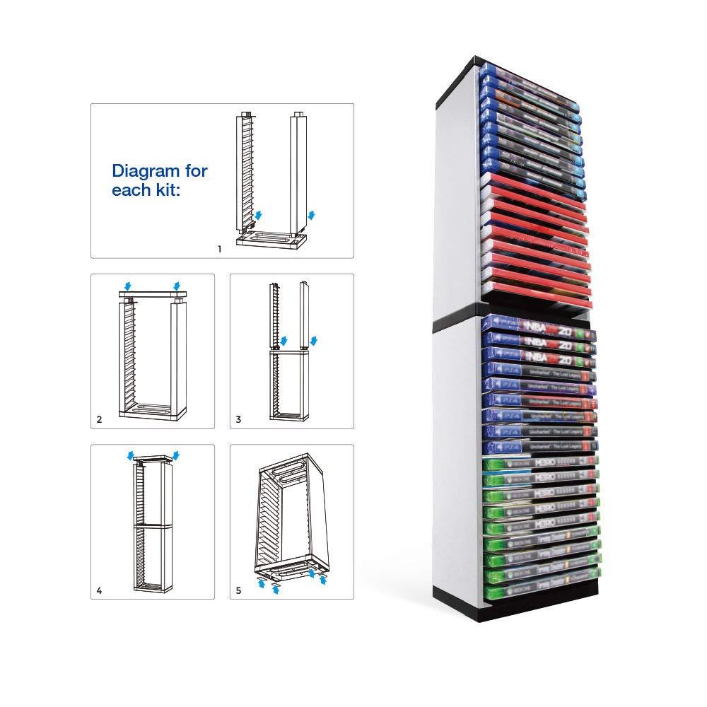 DOBE Game Storage Stand (36 Gaming Discs) 