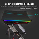 EWiN Gaming Desk Table RGB lighting Carbon Fiber Aluminum Material, , PC, Retro Games