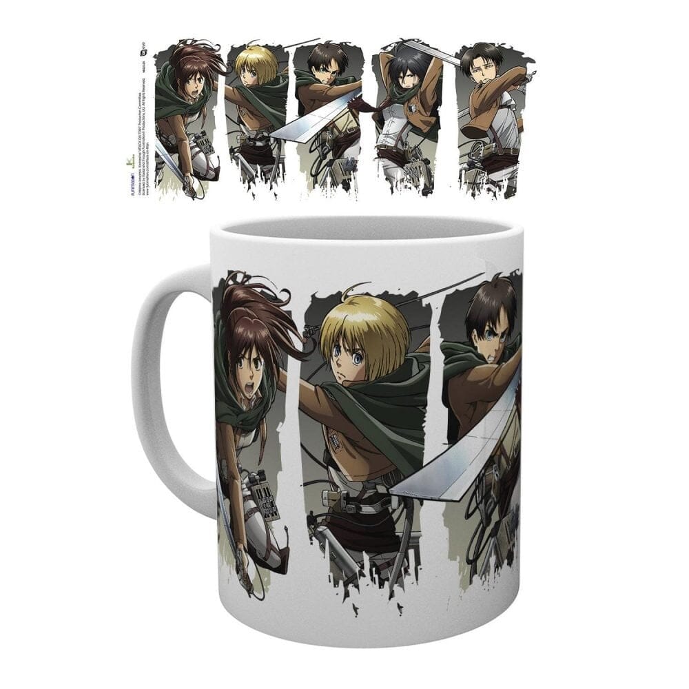 GBE MUG: AOT- CHARACTER MONTAGE Mugs GB EYE 