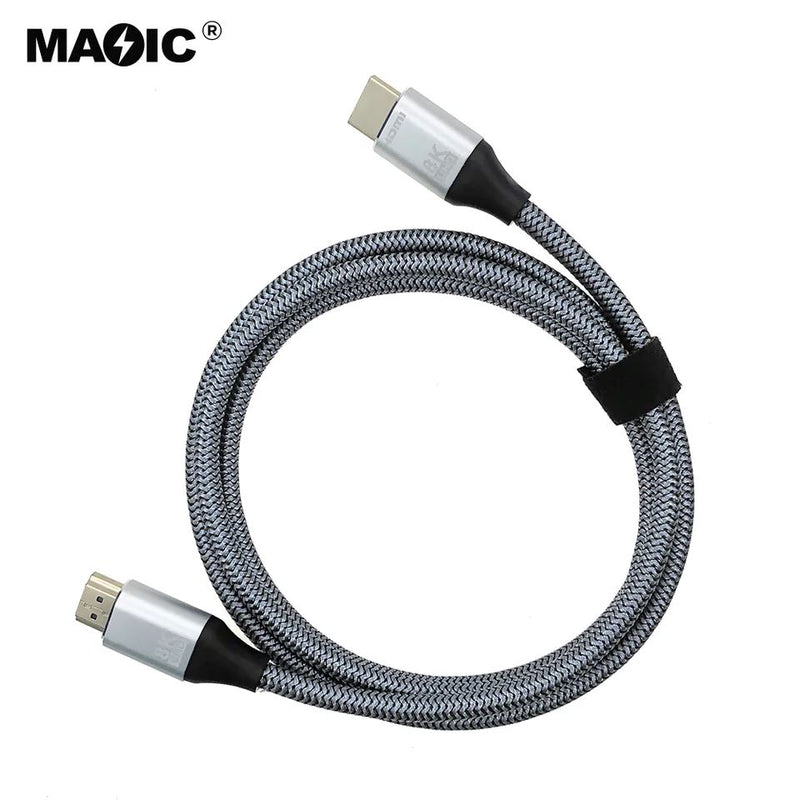 HDMI Cable 2.1 8K For PlayStation 5, Xbox Series & PC - 2 meters Audio & Video Cables Magic 