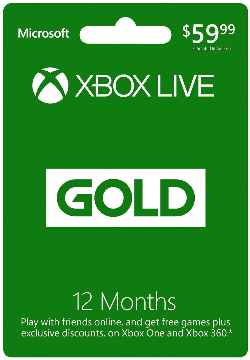 Microsoft Xbox LIVE 12 Month Gold Membership Gift Card [Digital Code] - USA (Deliver in Whatsapp) Gift Cards Microsoft 