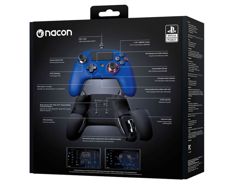 Nacon Revolution Pro Controller 3 For PlayStation 4 & PC - Blue Game Controllers Nacon 