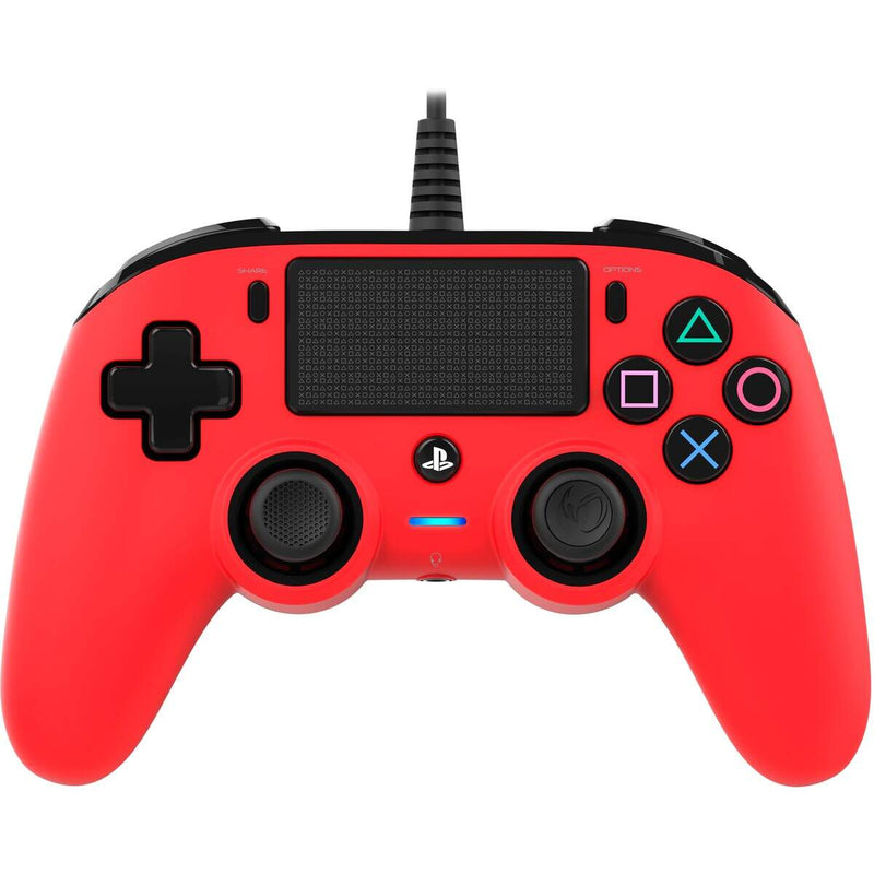 Nacon Wired Compact Controller For PlayStation 4 - Red Game Controllers Nacon 