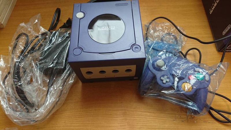 Nintendo GameCube Console (Like New Open Region) + Gameboy Player (Orange) + 20 Games - Purple, , Retro Games, Retro Games