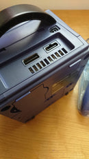 Nintendo GameCube Console (Like New Open Region) + Gameboy Player (Orange) + 20 Games - Purple, , Retro Games, Retro Games