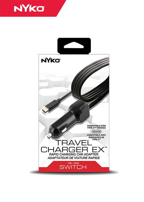 Nyko Nintendo Switch Travel Charger Rapid Charing Car Adapter, , Gamestore, Retro Games