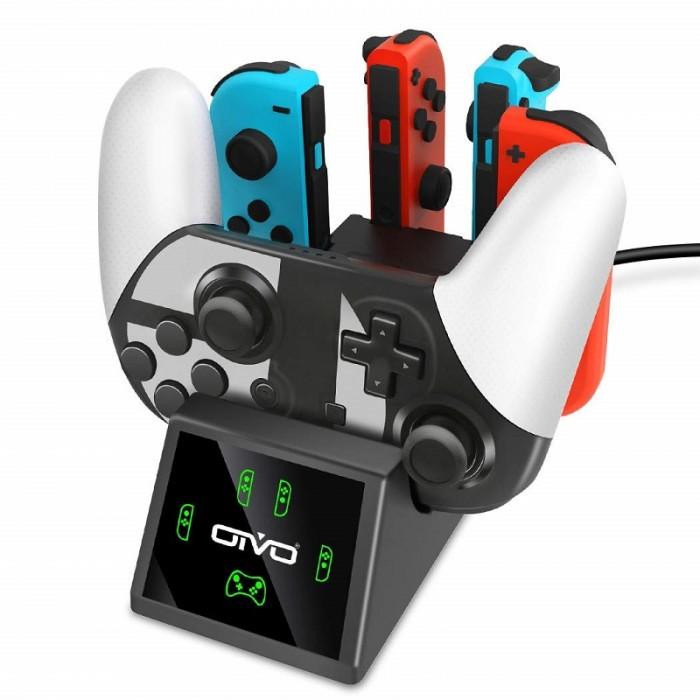 OIVO for Nintendo Switch 5 IN 1 Charging Dock Video Game Console & Controller Batteries OIVO 