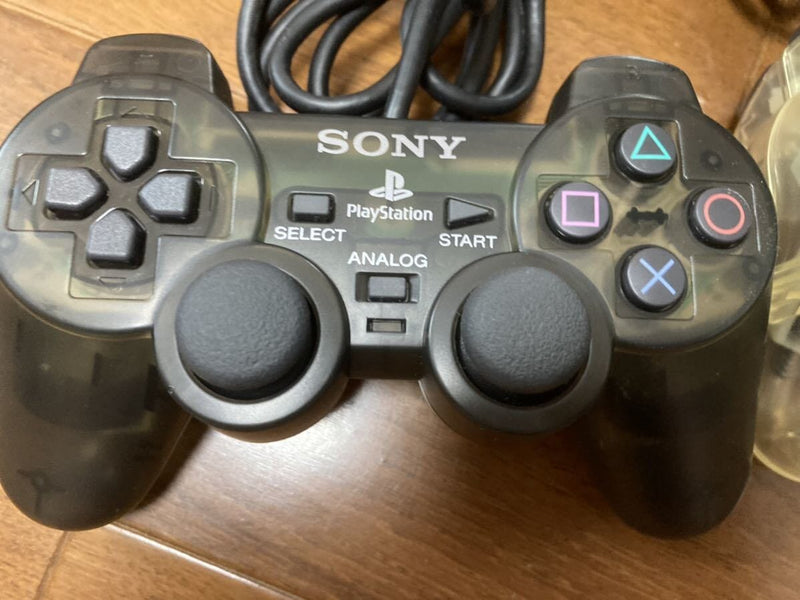 Original PlayStation 2 Dualshock Wired Controller (Used) - Black Transparent Game Controllers Sony 